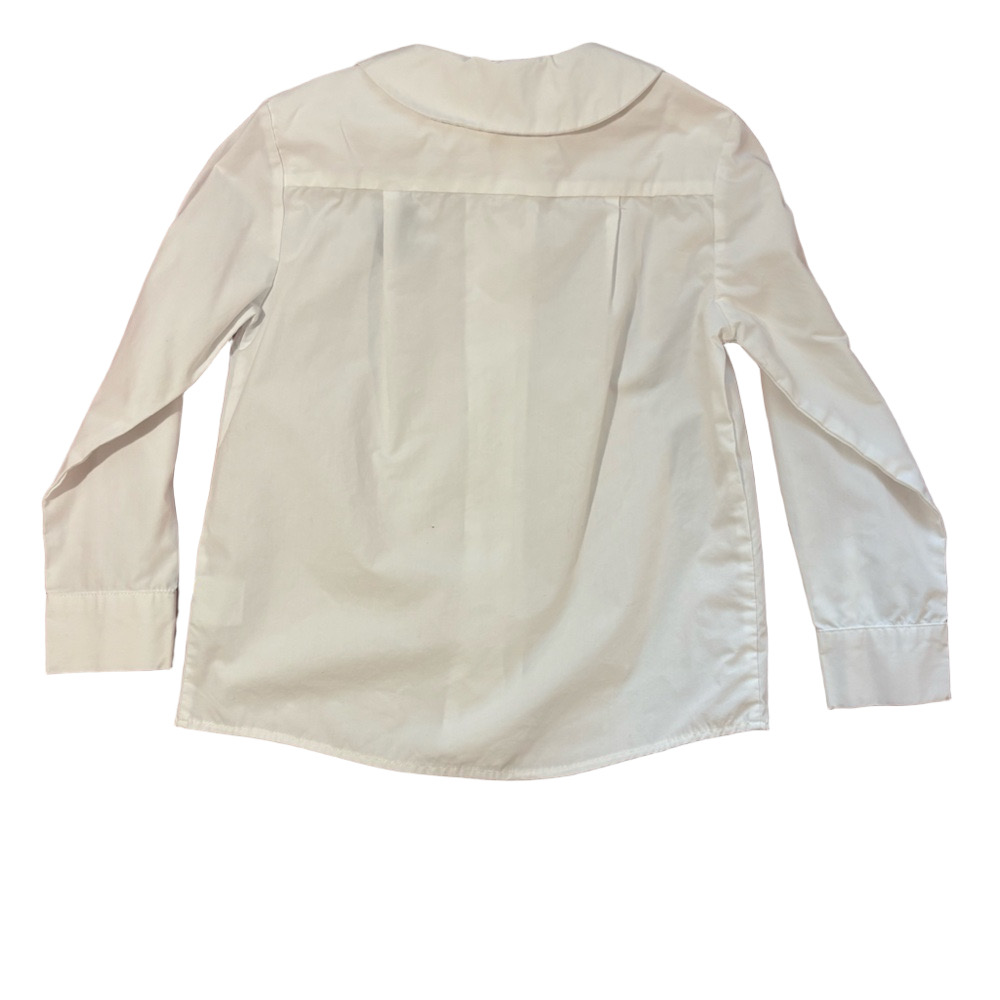 Primrose Schools Classic White Kids Button Up Blouses with Navy Trim - Picture 10 of 11
